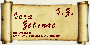 Vera Zelinac vizit kartica